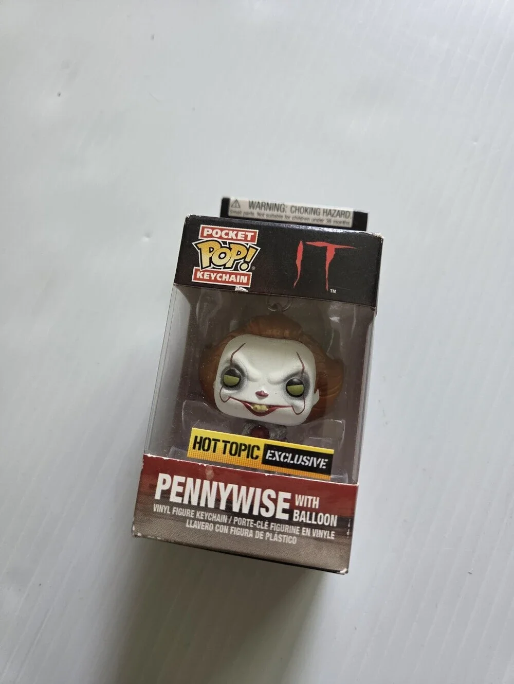 New Funko IT Pocket POP! Pennywise Keychain Hot Topic Exclusive